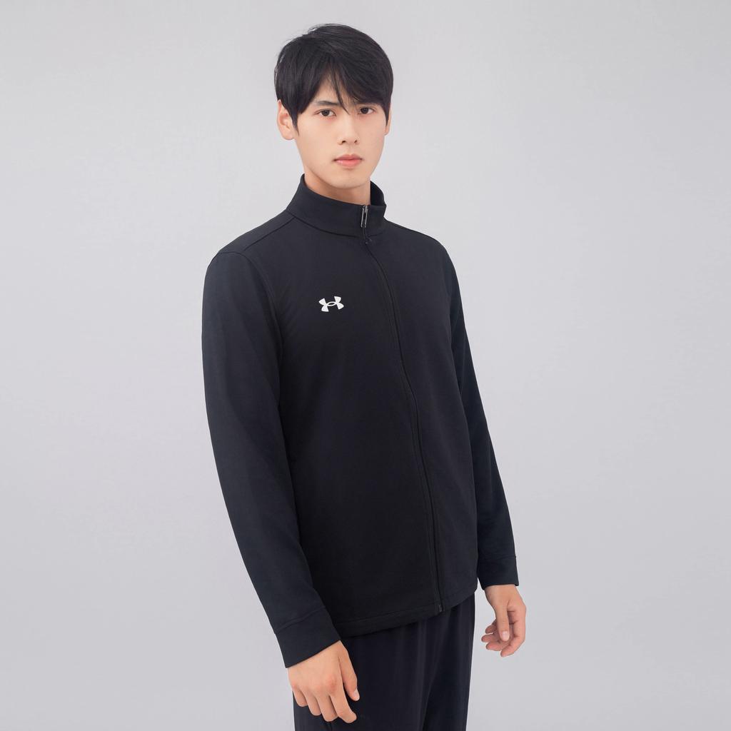Under Armour Sports Series Womens Training Logo Print Outdoor Casual Sports Zip-Up Jacket Unisex jackets Black 24500402-001