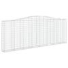 VidaXL Panier de Gabions Arqué Cage à Gabion Mur de Gabion Panier à Pierre Gabion pour Pierre Jardin Patio Extérieur 153407