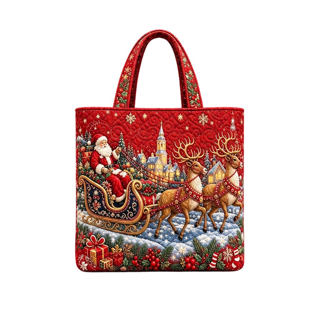 Christmas Bag, 40 43 10 (H W Base), Holiday Bag for Shopping, Gifts and Daily Use