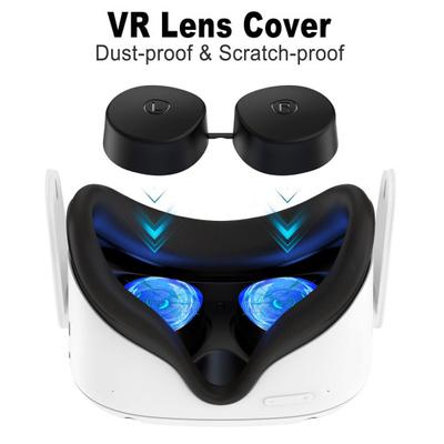 Protetor de lente VR resistente a arranhões, capa protetora de lente VR macia portátil para Oculus Quest 2