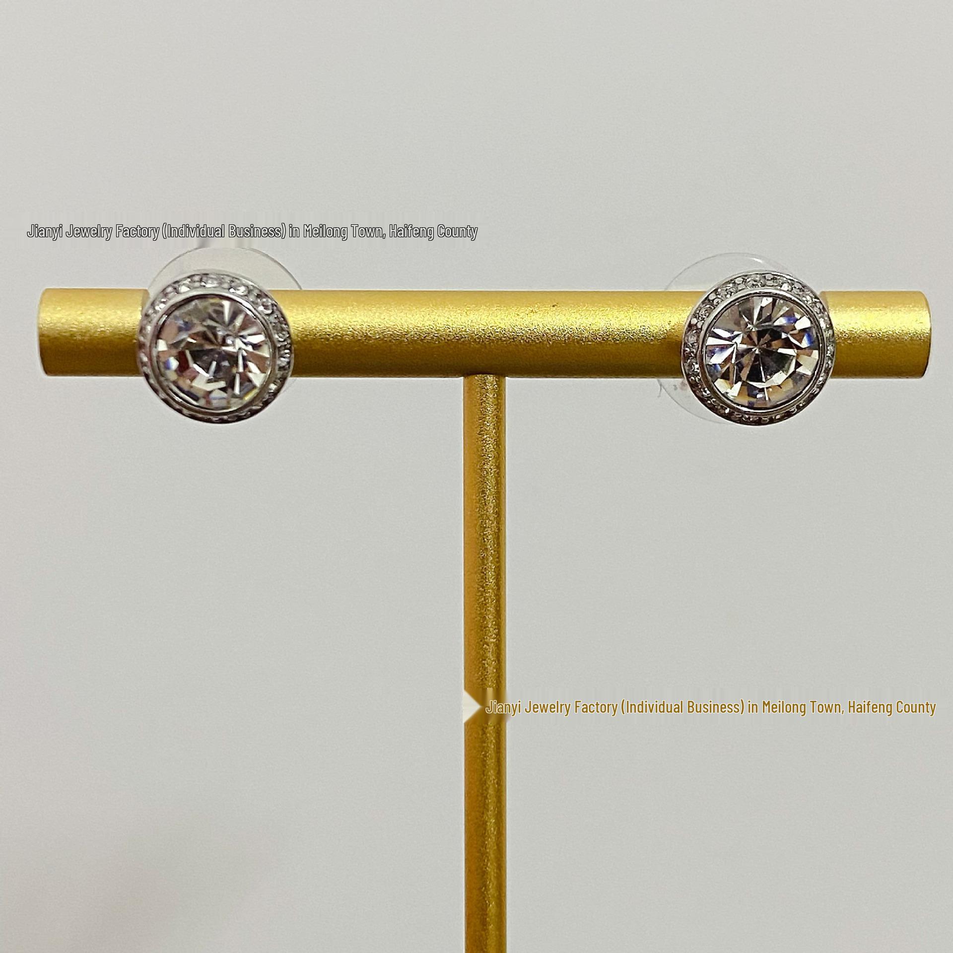 Shi Family High-End Rhinestone Roman Jewelry Set: Necklace, Bracelet & Earrings