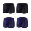 Summer Ice Silk Mesh Holes Panties Mid-rise Elastic Waistband Boxer Underwear Soft Smooth Wiring Quick Drying Panties