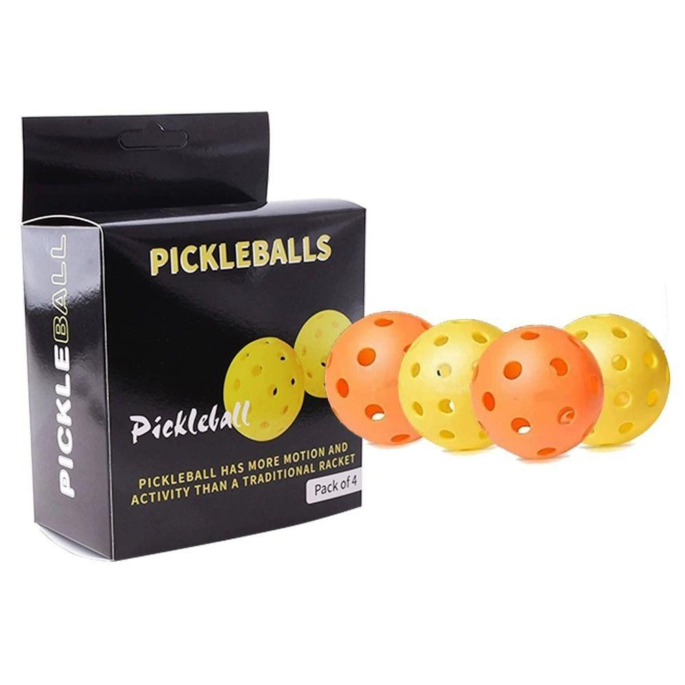 High Visibility Outdoor Pickleball Balls Good Performance 40 Holes Pickleball Outdoor Courts