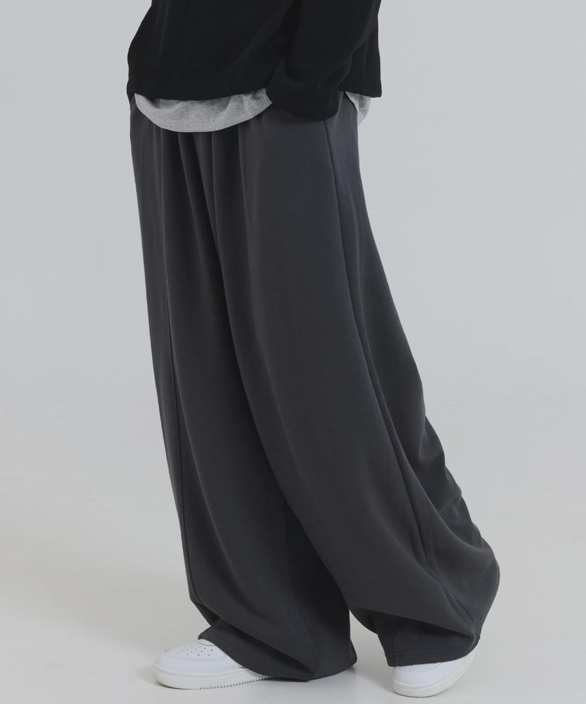 PIANER Cut-Out Stitch Balloon Sweatpants (Charcoal)