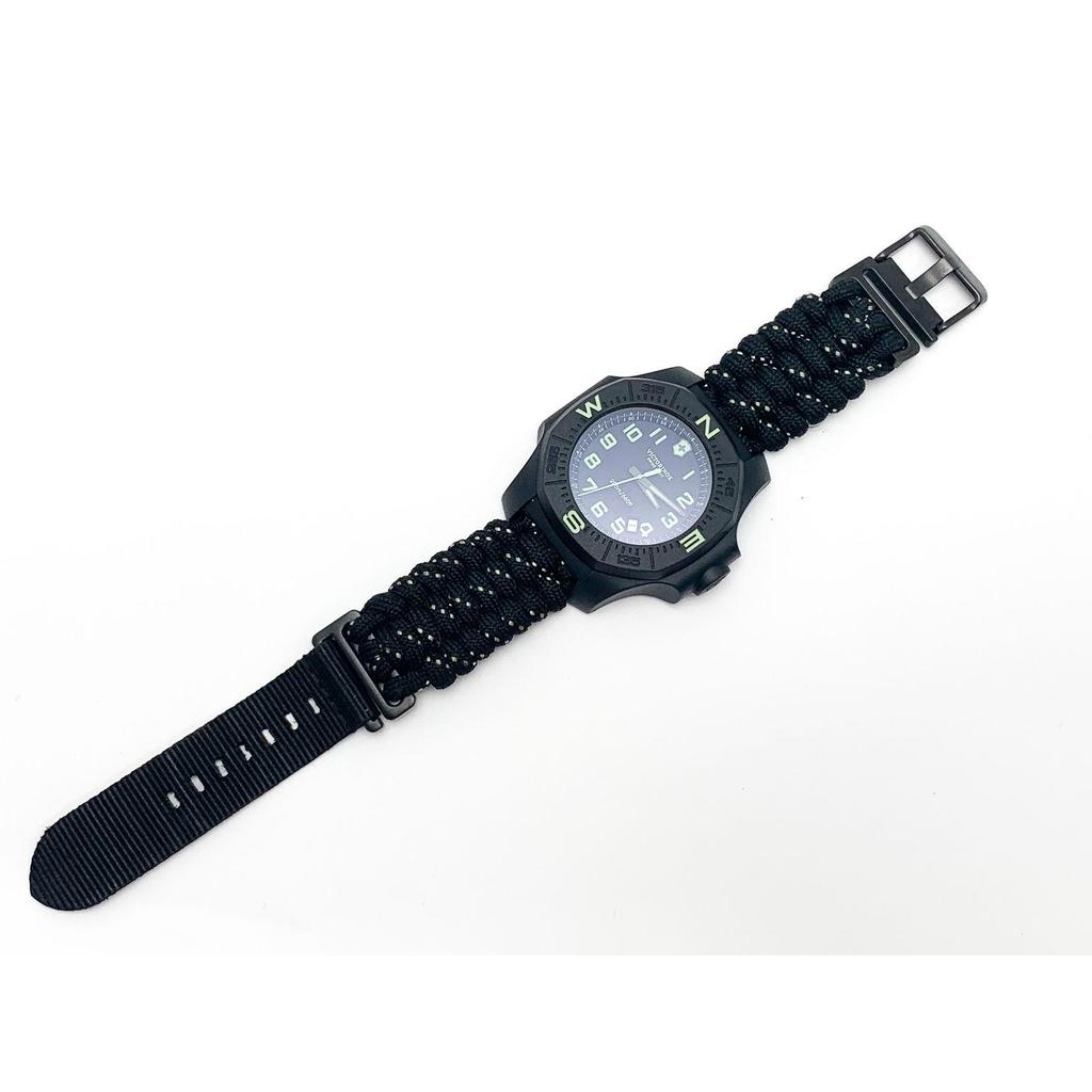 Used VICTORINOX I.N.O.X. Inox 241859 Carbon Men's Watch Quartz QZ