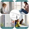 Fensterschlösser Kindersicherung Fensterbegrenzer für Upvc Katzenfenstergitter Aluminiumlegierung Fensterriegel Fensterhalter Offenhalten Fensteröffnung Begrenzer