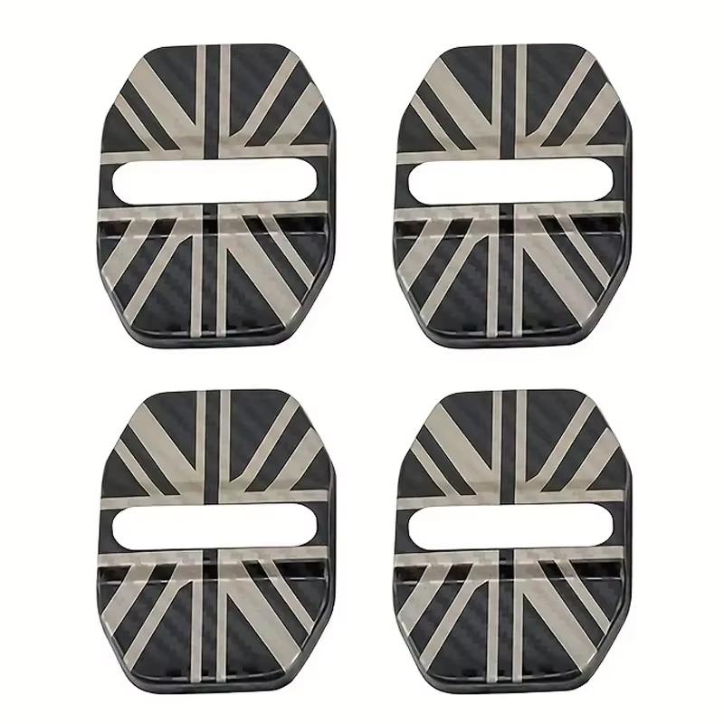 4/2Pcs Stainless Steel Car Door Lock Cover Interior Accessories for Mini Cooper Countryman Clubman R55 R56 R60 F54 F55 F56 F60