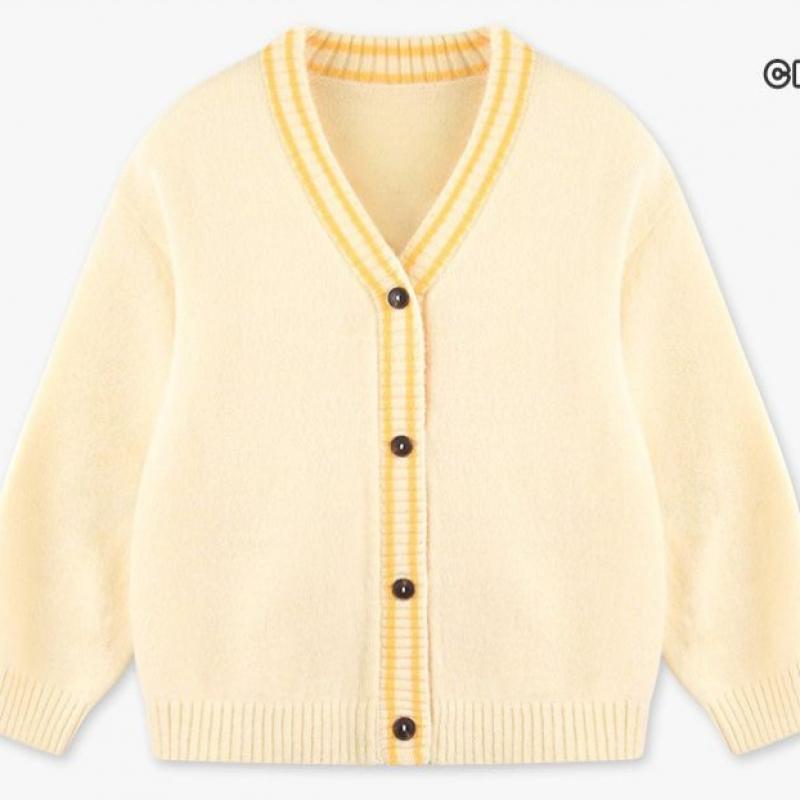 Olivan Flower Smile Cardigan Krémový