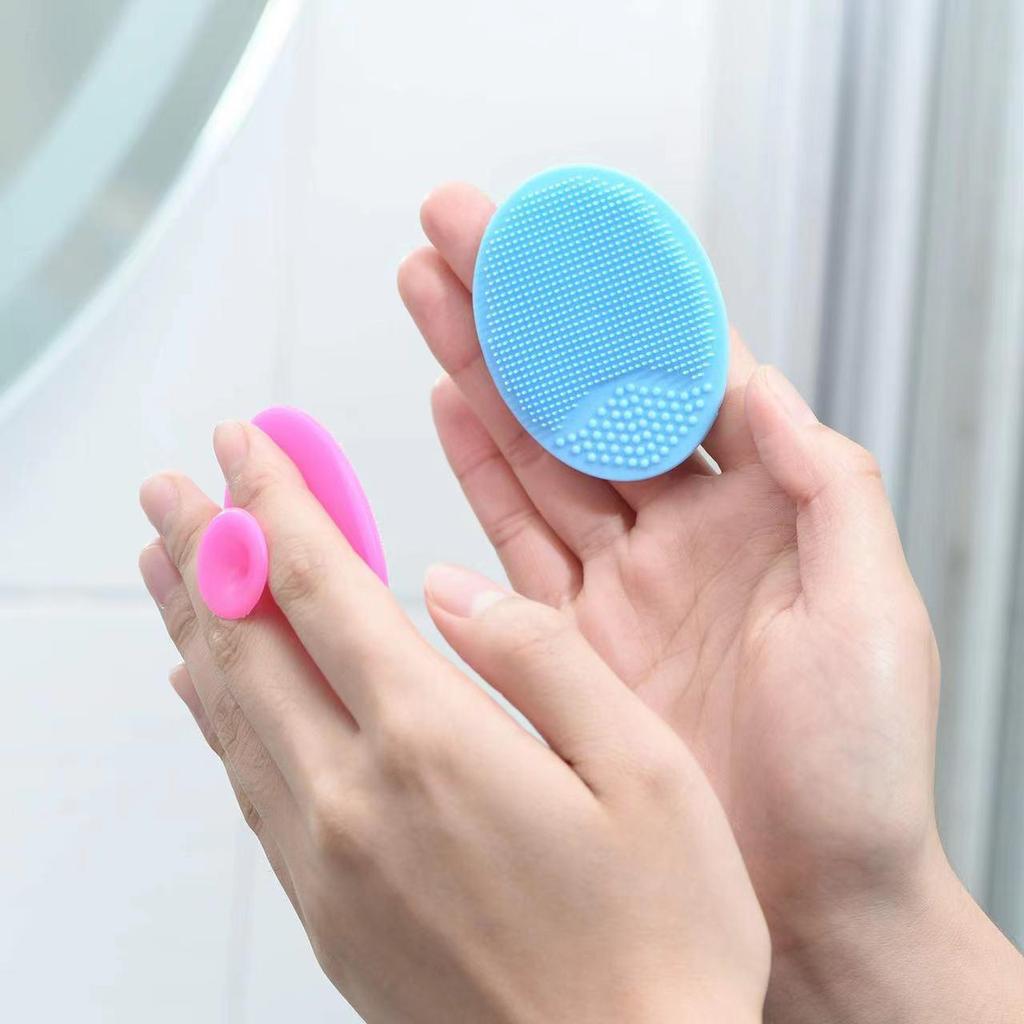 Soft Oval Silicone Face & Baby Shampoo Brush