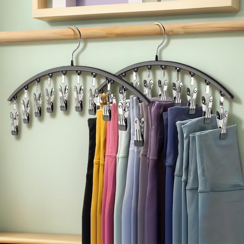 4pcsDrying socks Magic home hanging clothes multi clip drying rack no trace windproof balcony drying clothes underwear sock clip for Home