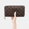 [Pre-Owned] Zippy Checkered Coated Canvas Wallet - Very Good #1FML7OS