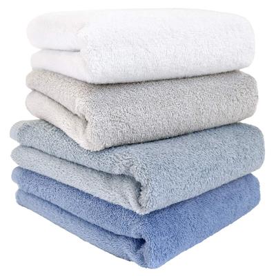 Hiorie Big Face Made in Hotel 4er-Set Badetuch, sortiert, 4 Farben, Instant-Wasser, kleines Handtuch, Baumwolle, Farben zur Auswahl, Senshu-Handtuch, Handtuch, Japan-Stil