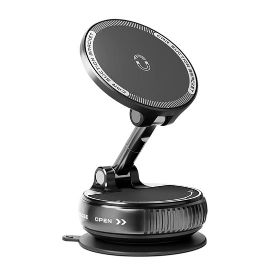 

Magnetic Car Phone Holder Black Vacuum Suction Mount 360 Degrees Rotatable & Strong Grip Portable Adjustable Car Phone Stand for Dashboard чёрный