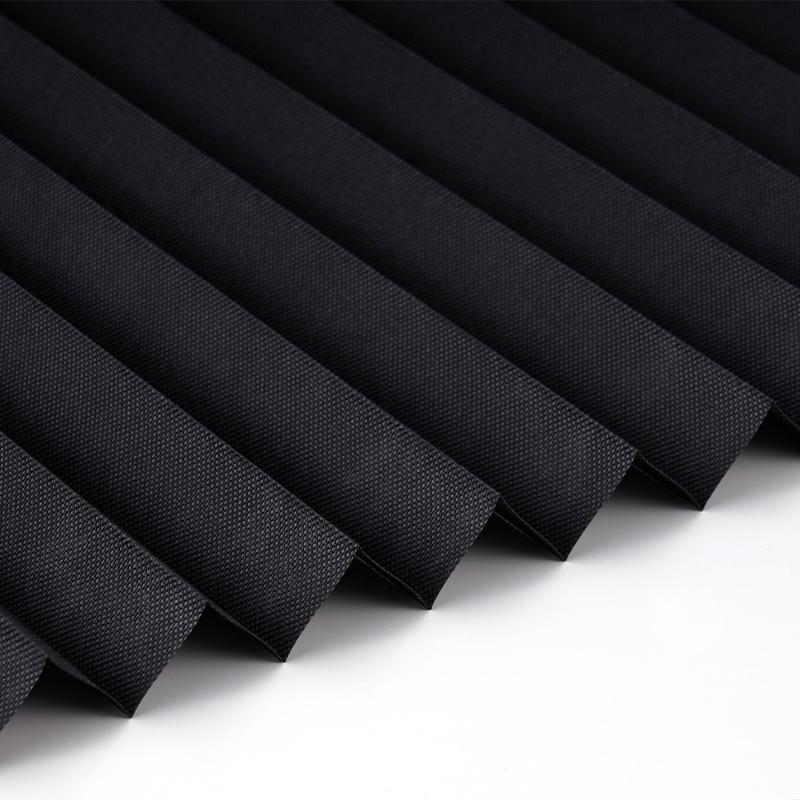Simple Adhesive Window Shades Non-woven Fabric Pleated Zebra Blinds Roller Room Blackout Curtain For Bedroom Living Room Balcony