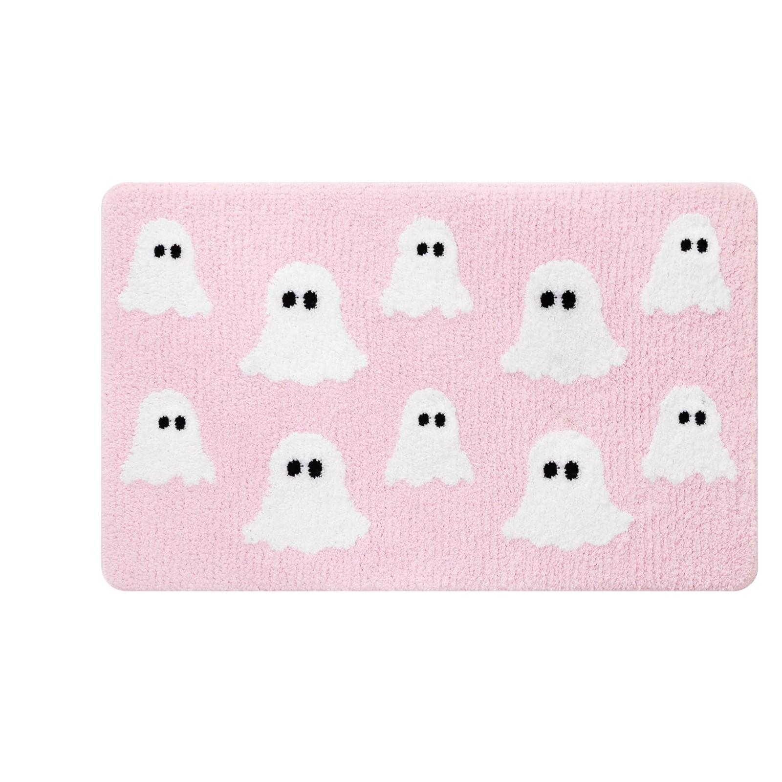 

Килимок для вхідних дверей із імітацією кашеміру на Хеллоуїн One Size рожевий
