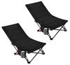DesertFox Camping Chair Reclining Chair Switch Between Mesh and Thin Outdoor Chair Suitable for All Seasons Foldable Backrest Angle Adjustment Compact