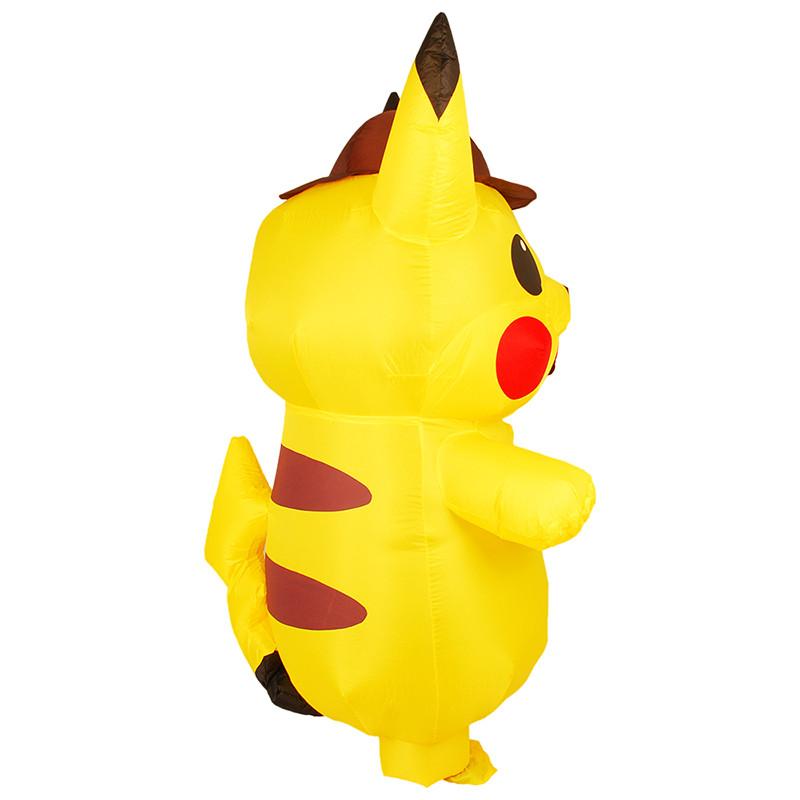 Vielseitiges aufblasbares Kostüm Detektiv Pikachu für Kinder und Erwachsene mit zeitlosem Charme für jeden Anlass