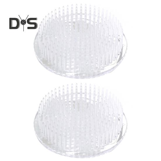 

1/2/3 шт. основание для фиксации цветочной композиции прозрачная пластиковая цветочная лягушка с прочными штифтами присосками портативный инструмент 2pcs