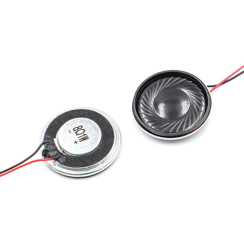 2Pcs 8Ohms 1W Diameter 30MM Ultra Thin Speaker With MX Wire 1.25 Terminal Voice Broadcast Speaker DIY Accessories