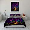 Colorful Musical Note Bedding Bedding Duvet Cover Set Duvet Cover Pillowcases (1 * Duvet Cover 2 * Pillowcases, without duvet insert)