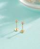 Minimalpiercing 14K Internal Moissanite Diamond Labret Nose Piercing 0.8Mm