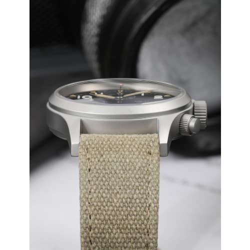 TACTICAL FROG Militado Military Chronograph Watch, 39mm Sapphire Crystal Pilot's Watch VK61, Quartz Movement, Luminous Wristwatch, 100m Water Resistan