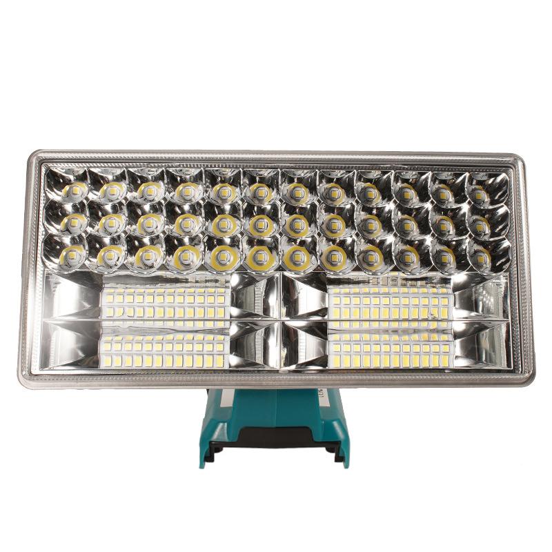 9 Inch 40W LED Lamp For Makita BL1430 BL1830 18V Lithium Battery LED Working Light Indoor Outdoor Spotlight Flashlight With USB