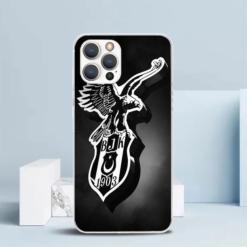 

B-Besiktas B-BJK Мягкий Чехол для iPhone 16 17 Air 15 14 Pro Max 16E Чехол для Телефона 13 Mini 12 11 7 SE 8 Чехлы с Рисунком Fit 16 17 iPhone 17 Pro