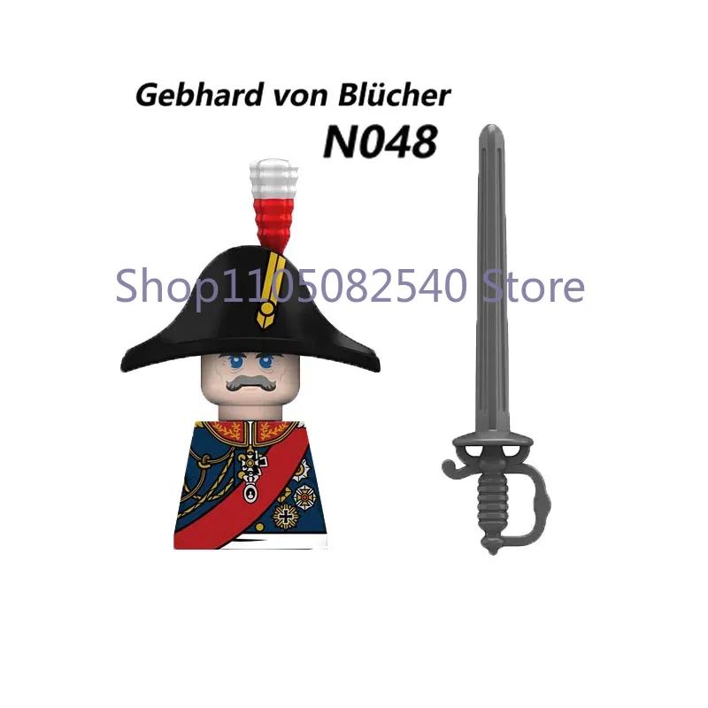 Medieval Military Soldier Figures Napoleon MOC Building Blocks Cavalry Weapons Shield Armor Cannon Militia Cowboy Toys Gift Z013