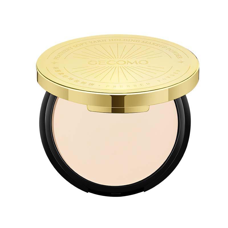 GECOMO Feather-light Soft Gauze Long-lasting Powder Foundation - Large Capacity Concealing, Touch-up, Setting, Brightening Loose Powder Compact.