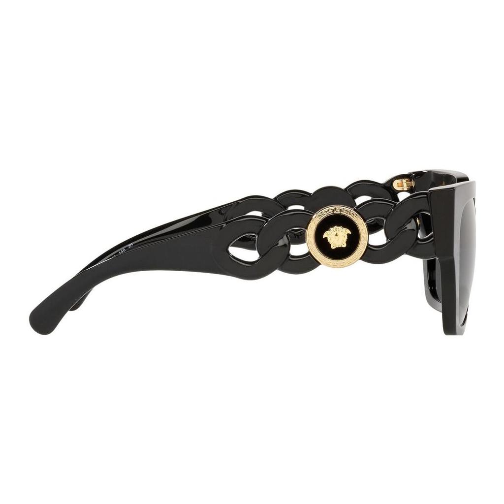 Versace Medusa Logo Square Sunglasses Unisex Sunglasses Black VE4409GB187