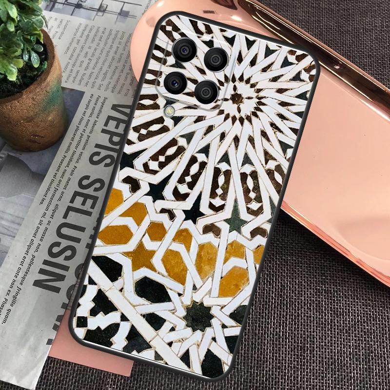 Moroccan Tile Case For Samsung Galaxy M20 M15 M55 M31s M51 M21 M11 M13 M33 M53 M52 M32 M12 M14 M34 M54