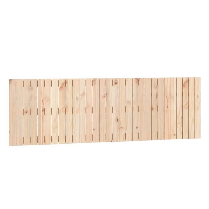 824863 vidaXL Wall-mounted Headboard 185x3x60 Cm Solid Pine Wood