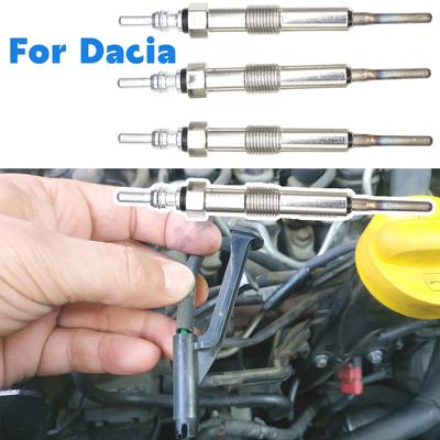 4pc for Dacia Duster HS 2010-2017 HM Logan 4.4V Diesel Heater Nickel Plating Glow Plug Accessories Parts 110654876R 110655687R