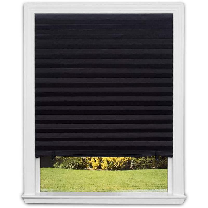 Simple Pleated Window Shades Self-Adhesive Non-Woven Semi-Shading Blinds Curtains Living Room Bedroom Bathroom Home Decorations