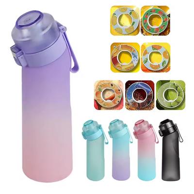 650ML Pohár na ochutenú vodu Nepriepustný so 7 príchuťovými kapsulami Vzduchová fľaša na vodu Prenosná fľaša na vodu s ovocnou vôňou na vonkajšie športy