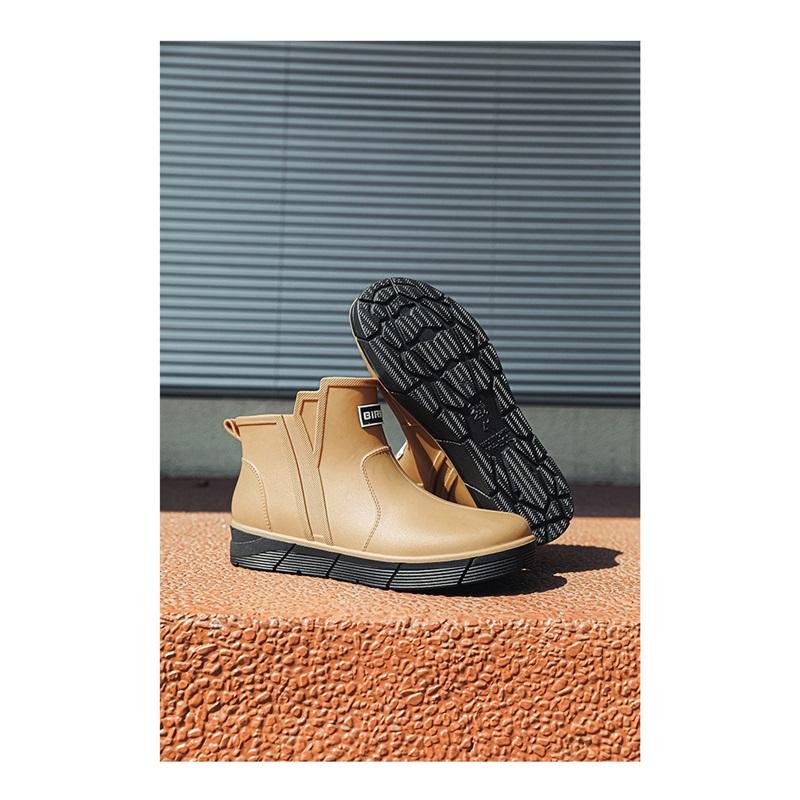 Men's Outdoor Fashion Low Cut Anti Slip Waterproof Shoes Rain Boots