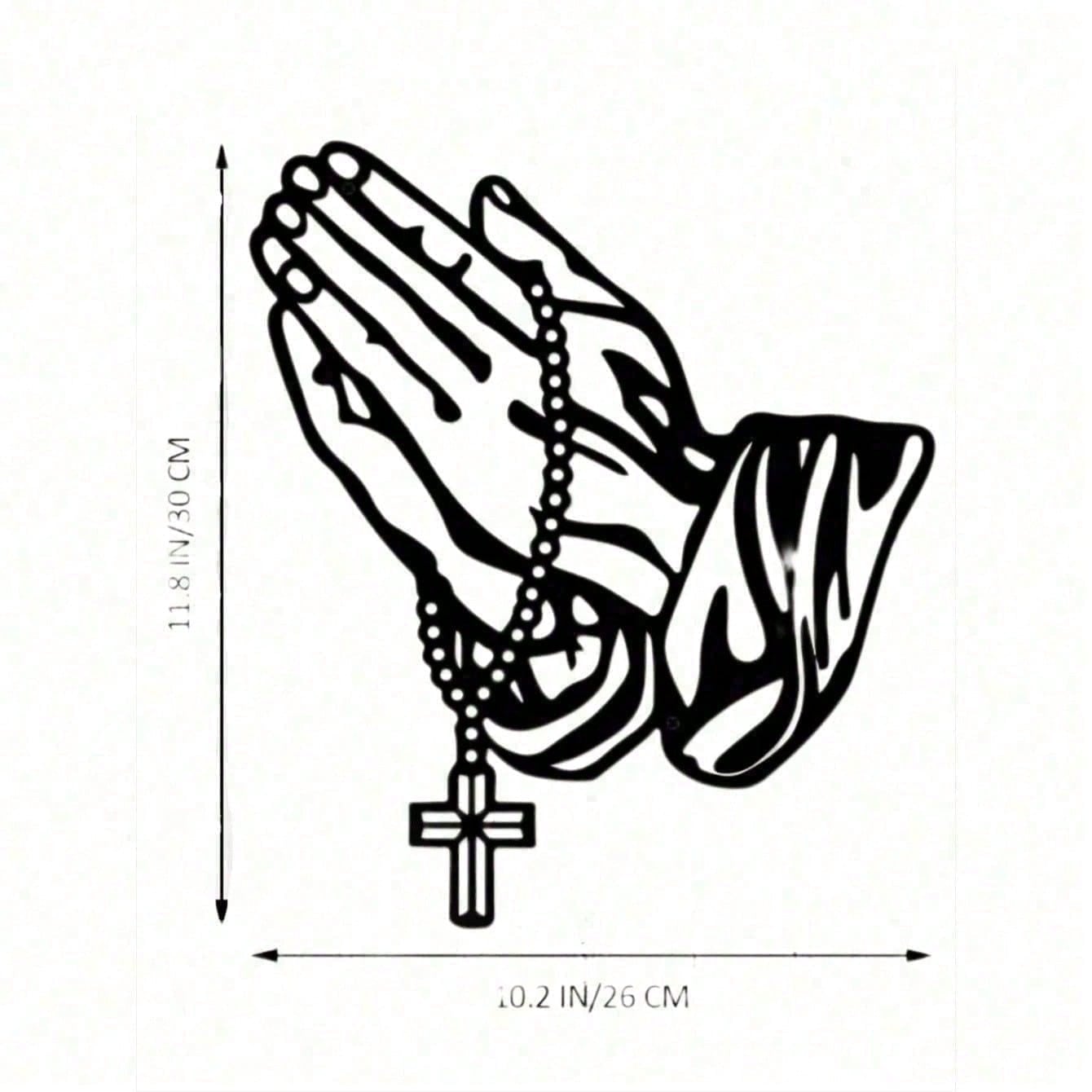 Gothic Black Metal Wall Cross Hanging Home Altar Decor Witchy Occult Supplies разноцветный