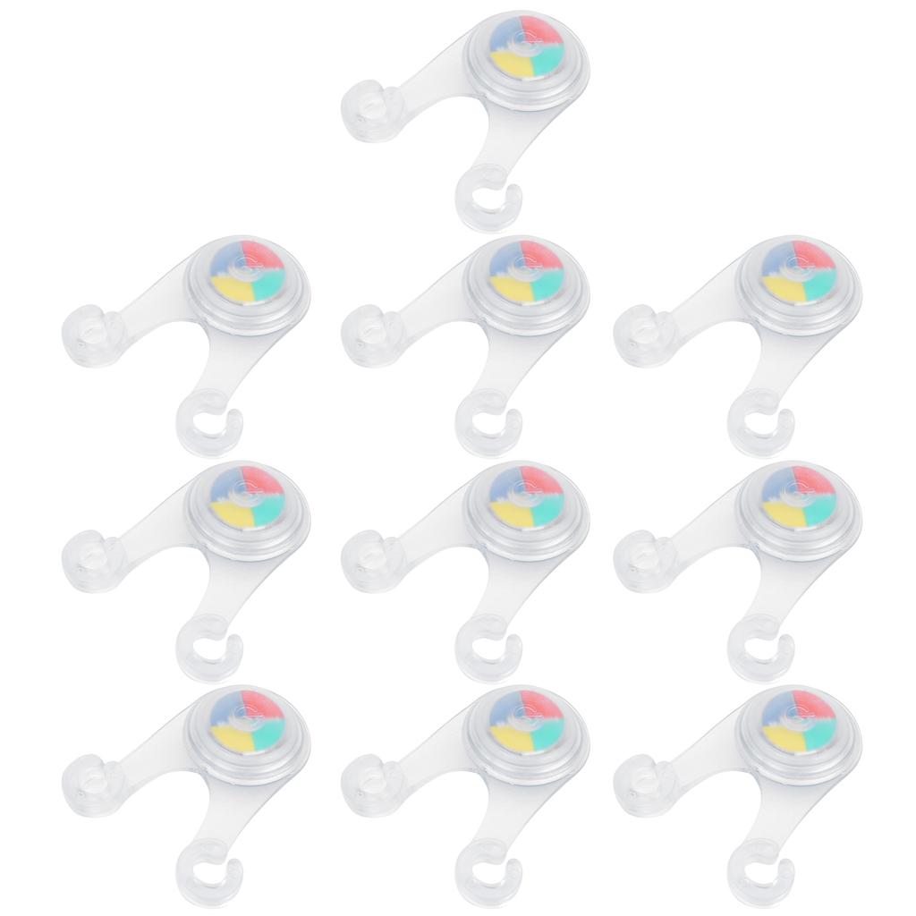 10pcs LED Camping Rope Hanging Light Outdoor Silicone Camp Tent String Rope Warning LightsFull Colour