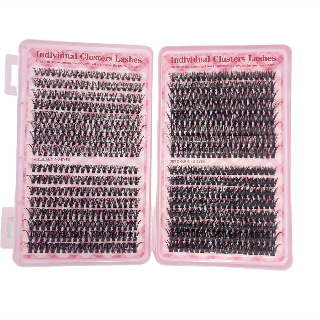 Evropské a americké DIY smíšené umělé řasy - Přirozené, Husté, Velkokapacitní Kniha horkotavných trsových řas