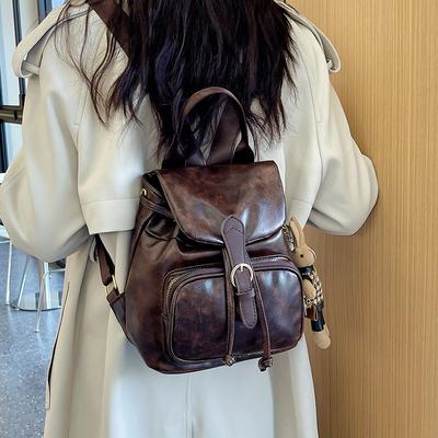 Fashion Bag Cover Backpack Women 2025 Simple Shoulder Large Capacity Trend Beautiful Travel Backpack