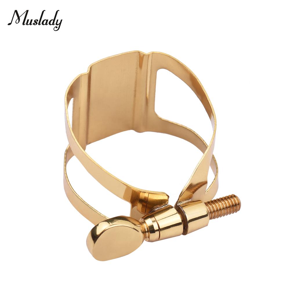 Muslady Single Screw Adjustment Saxophone Ligature Compact Durable Ligature for Tenor Saxophone