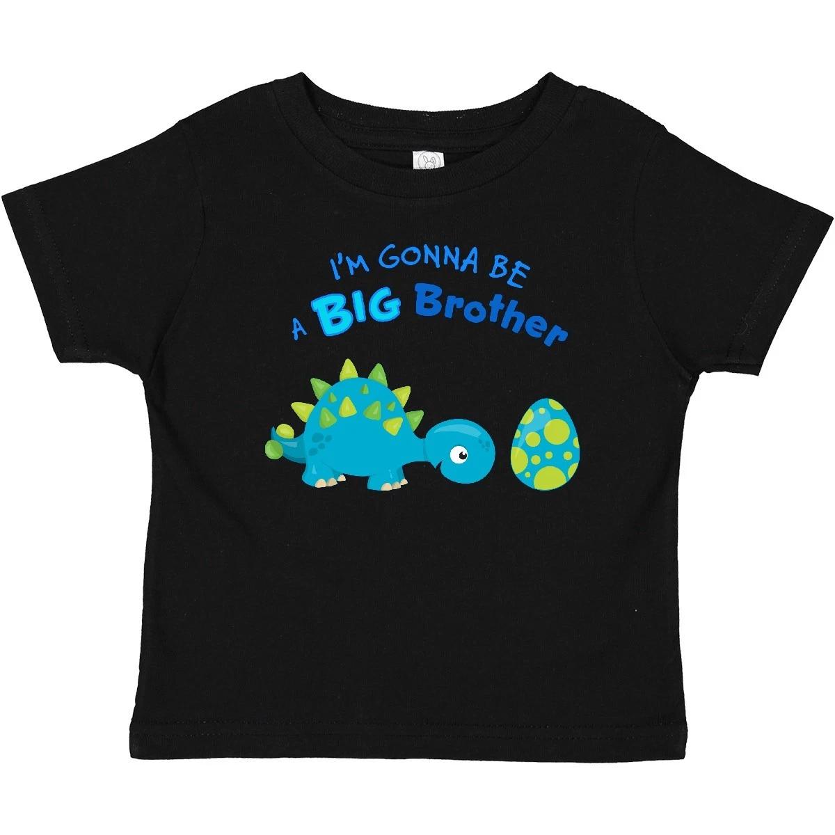 Inktastic Happy Dinosaur Future Big Brother Baby kids boys T-Shirt Announcet Siblings 160