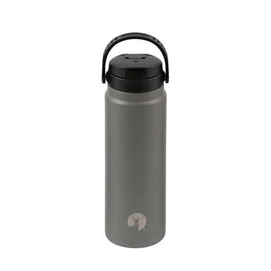 Captain Stag Sports Bottle Water Direct Drinking Double Stainless Vacuum Insulation Heat Retention Cold HD One-Touch 600ml Gray UY-7097