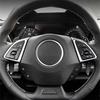 Pair Black Carbon Fiber Steering Wheel Paddle Shifter Extend For Camaro 2016-23