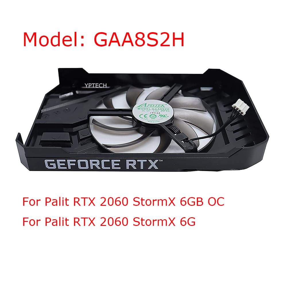Palit GPU cooling fan for graphics graphics and video including Palit RTX 2060 StormX Palit RTX 2060 and Palit GTX 1660ti StormX OC cards, cards,