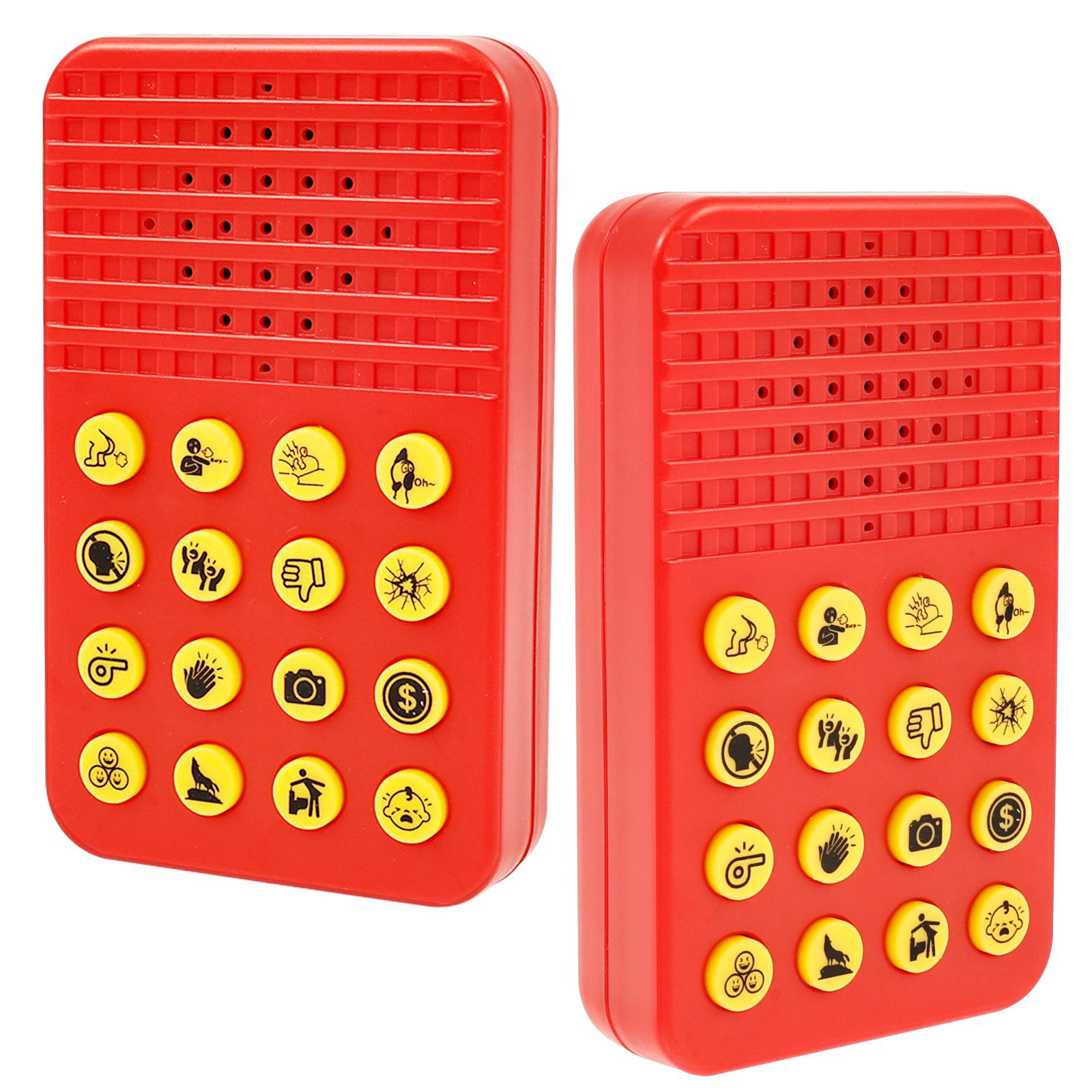 2Pcs Funny Sound Effects Machine Electronic Funny Sound Machine Interesting Compact 16 Sound Effects for Daily Life for Family