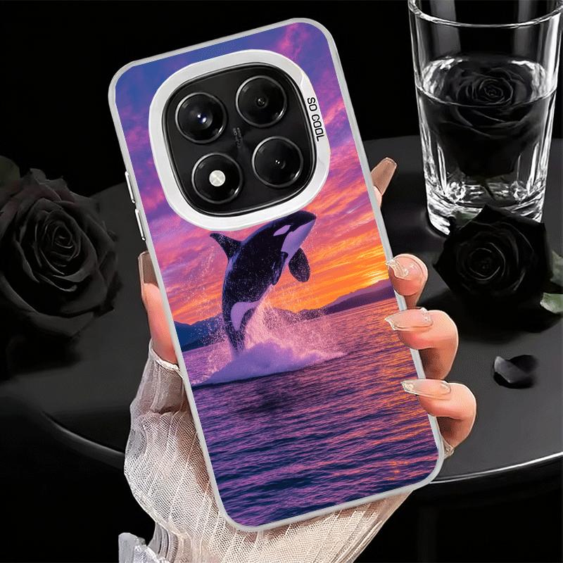 

Orca Ocean Pattern Soft Phone Case for Xiaomi Redmi Note 13 14 15 Pro Plus 12S 12 11S 11 11T 10S 10 Shockproof Cover Back Shell Redmi Note 13 Pro 5G