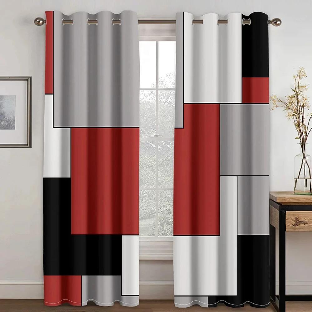 Design Abstract Modern Draperie Blackout Fereastră Graffiti Metalică Perdele pentru Sufragerie Dormitor Decor Acasă Perdea cu Umbrire Ridicată