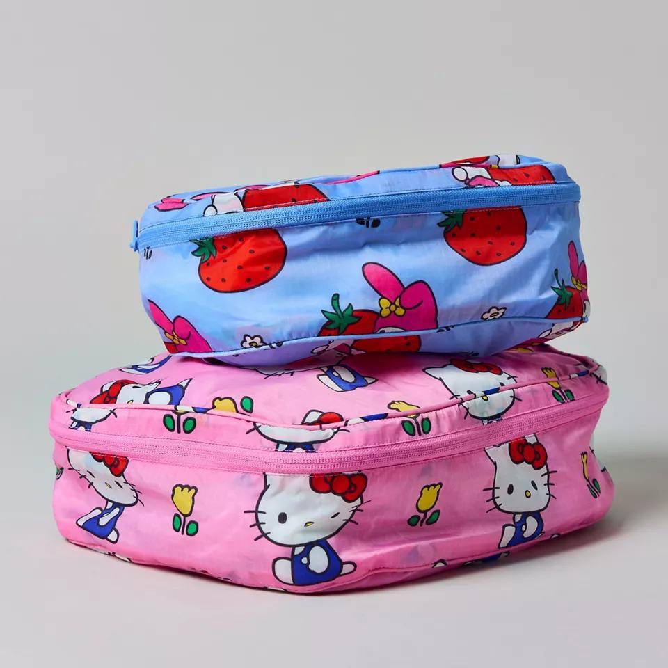 Japanese Cartoon KT Cat Travel Shoes and Clothes Storage Bag Set 1390₽